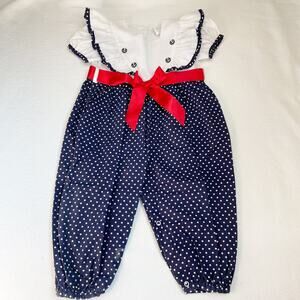 Vintage Sailor Romper